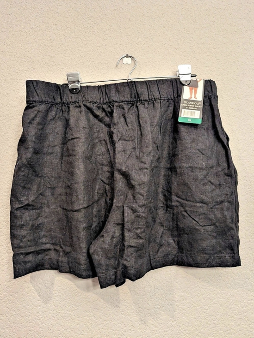 NWT Blank NYC Linen Blend Short Black Linen Blend Shorts Size XL